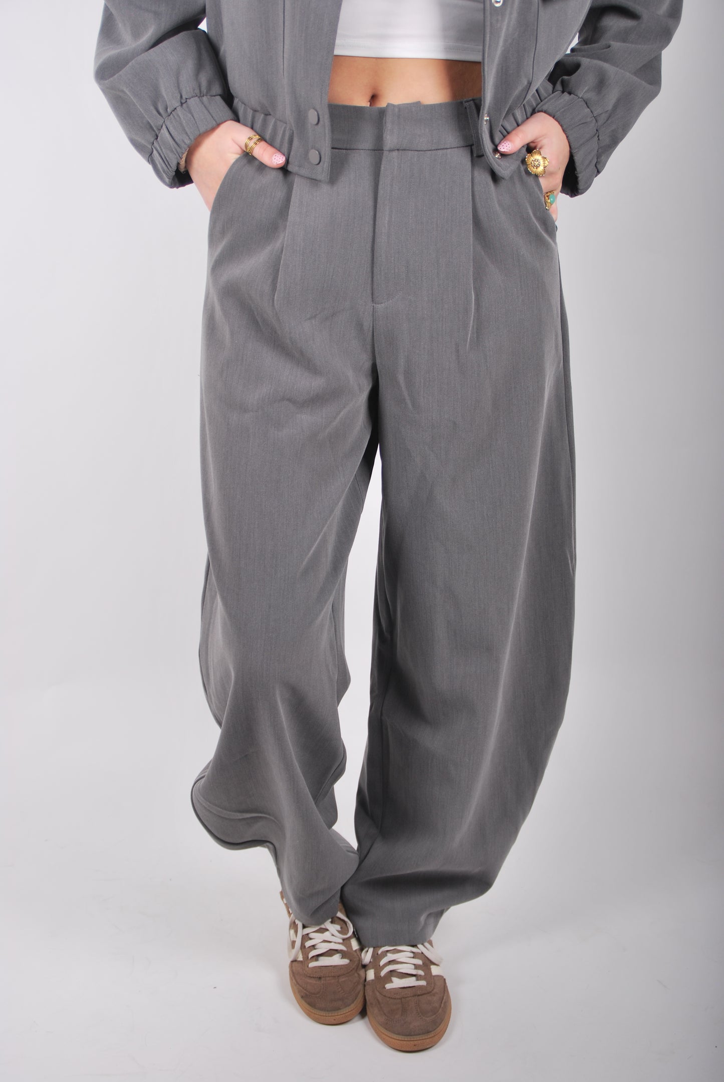 Nina Balloon Pantalon - Grijs