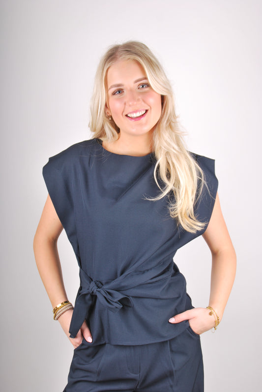 Britt Top - Donker blauw