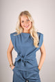 Britt Top - Jeans Blauw