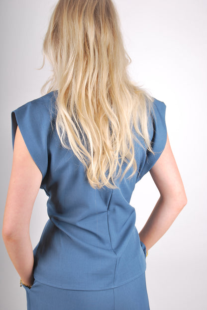 Britt Top - Jeans Blauw