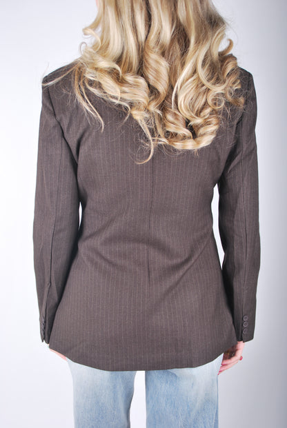Silvi Blazer - Bruin/Streep