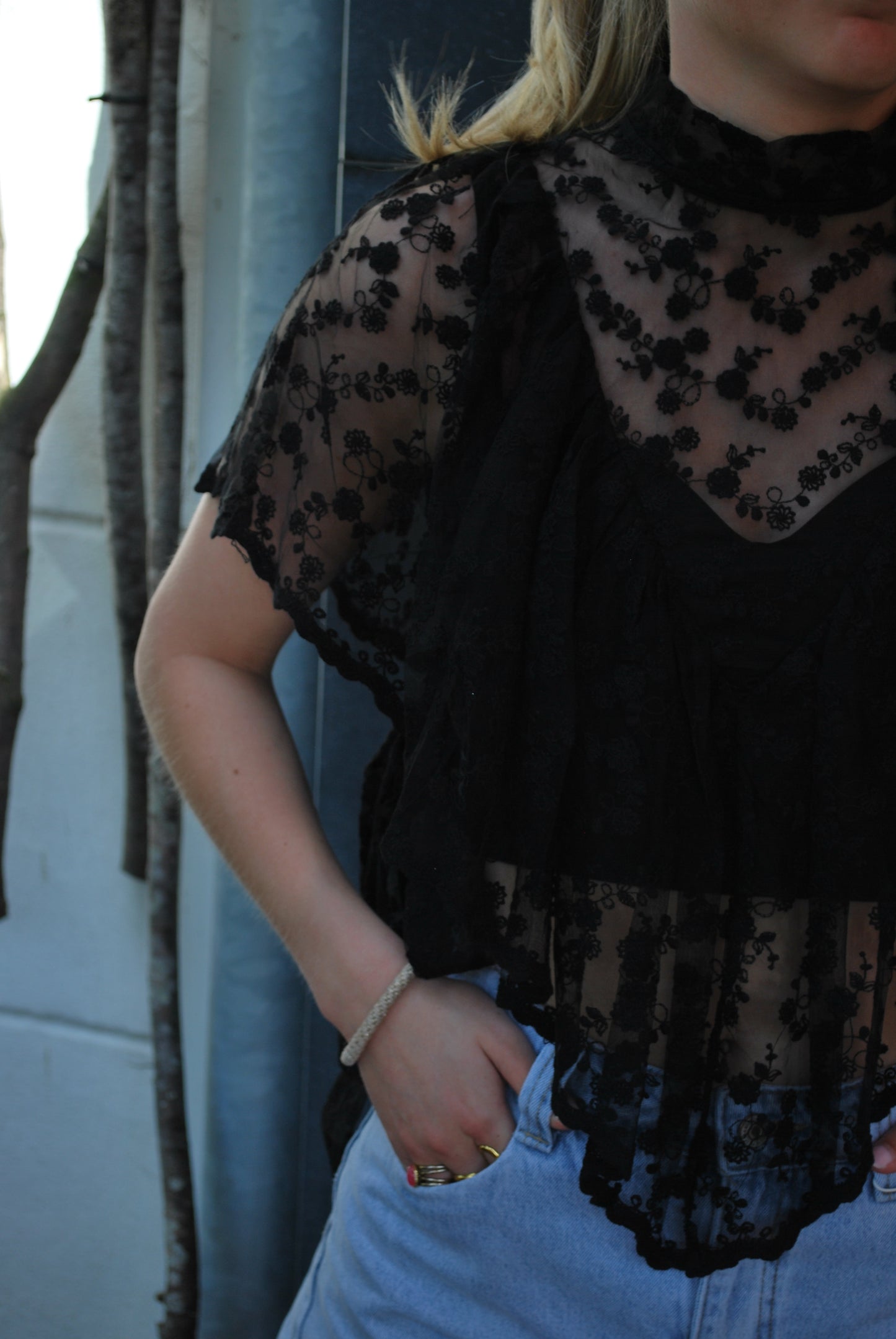 Loulou Top - Zwart