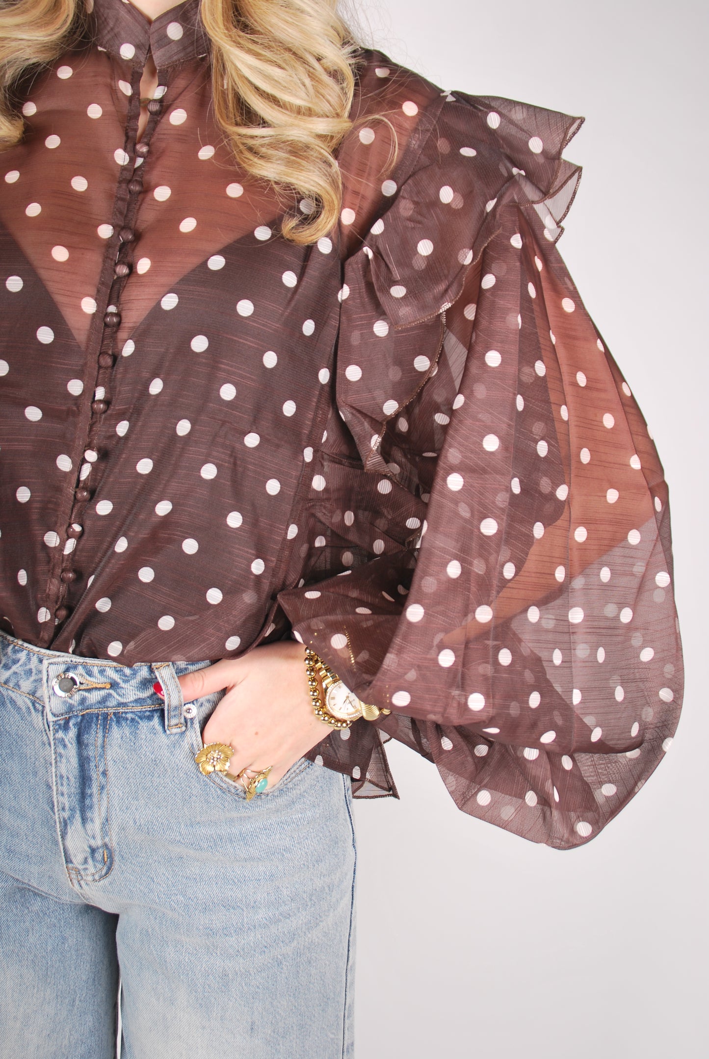 Jenny Blouse - Bruin