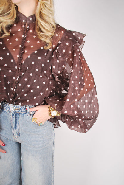 Jenny Blouse - Bruin