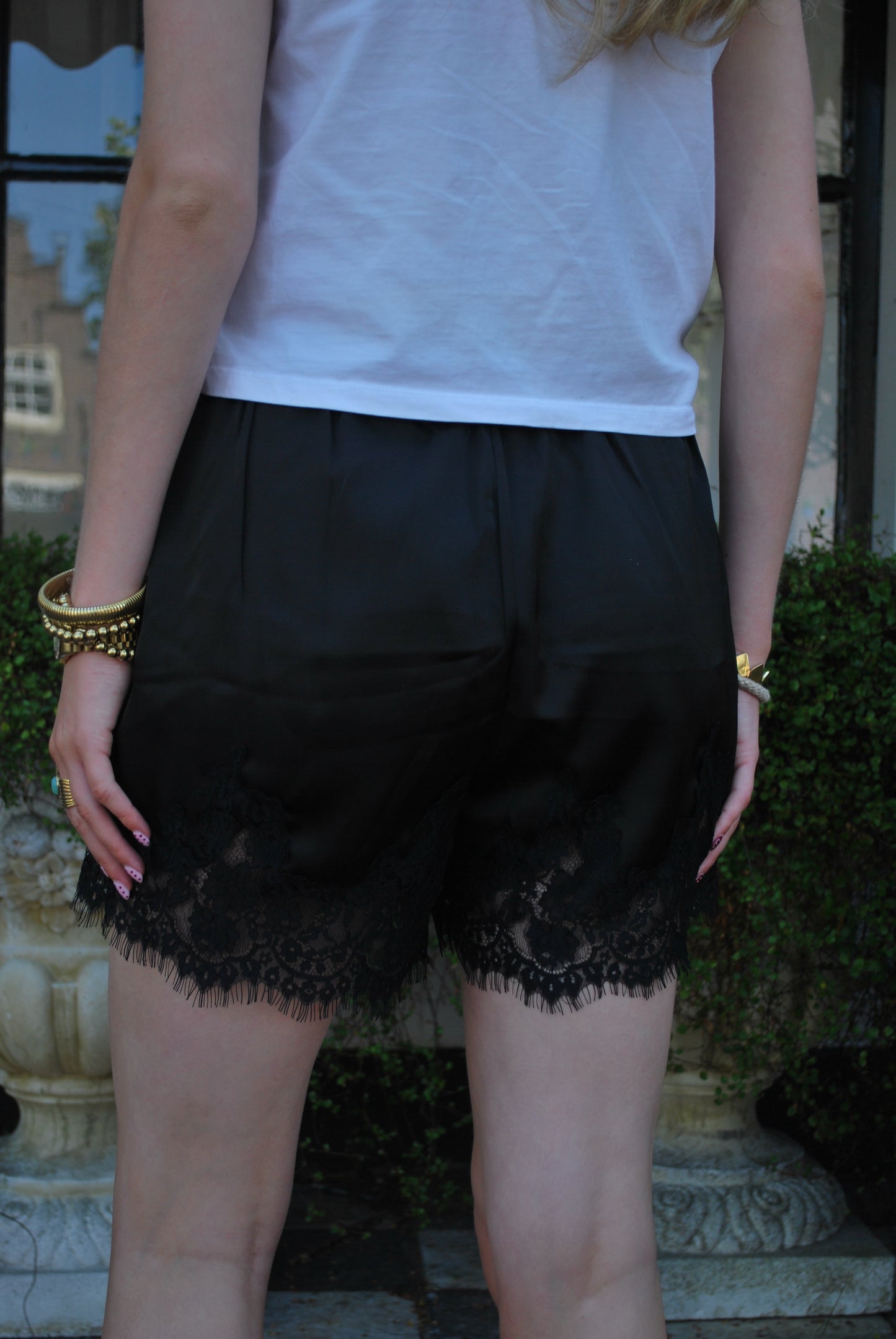 Lizzy Kanten Short - Zwart