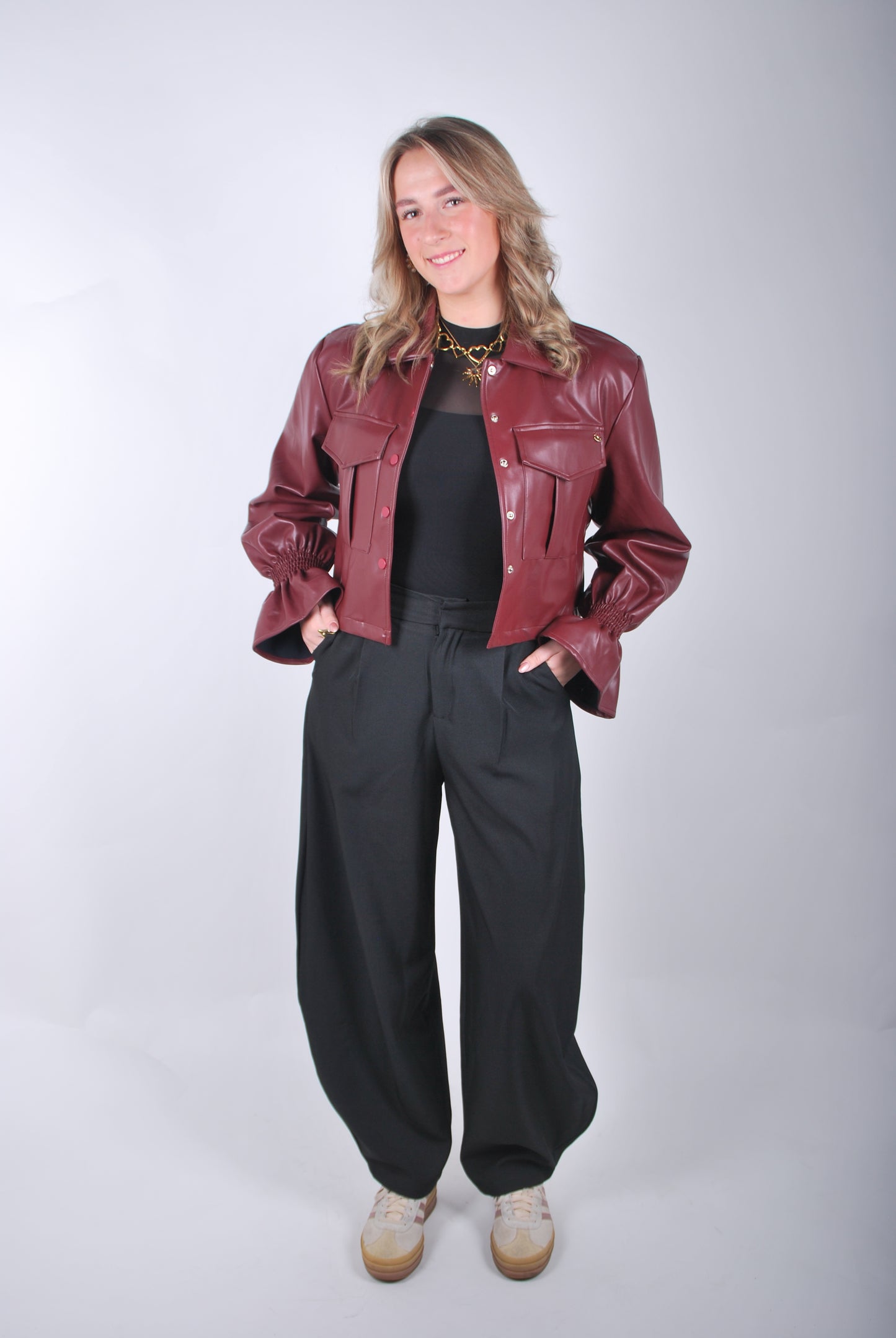 Nina Balloon Pantalon - Zwart