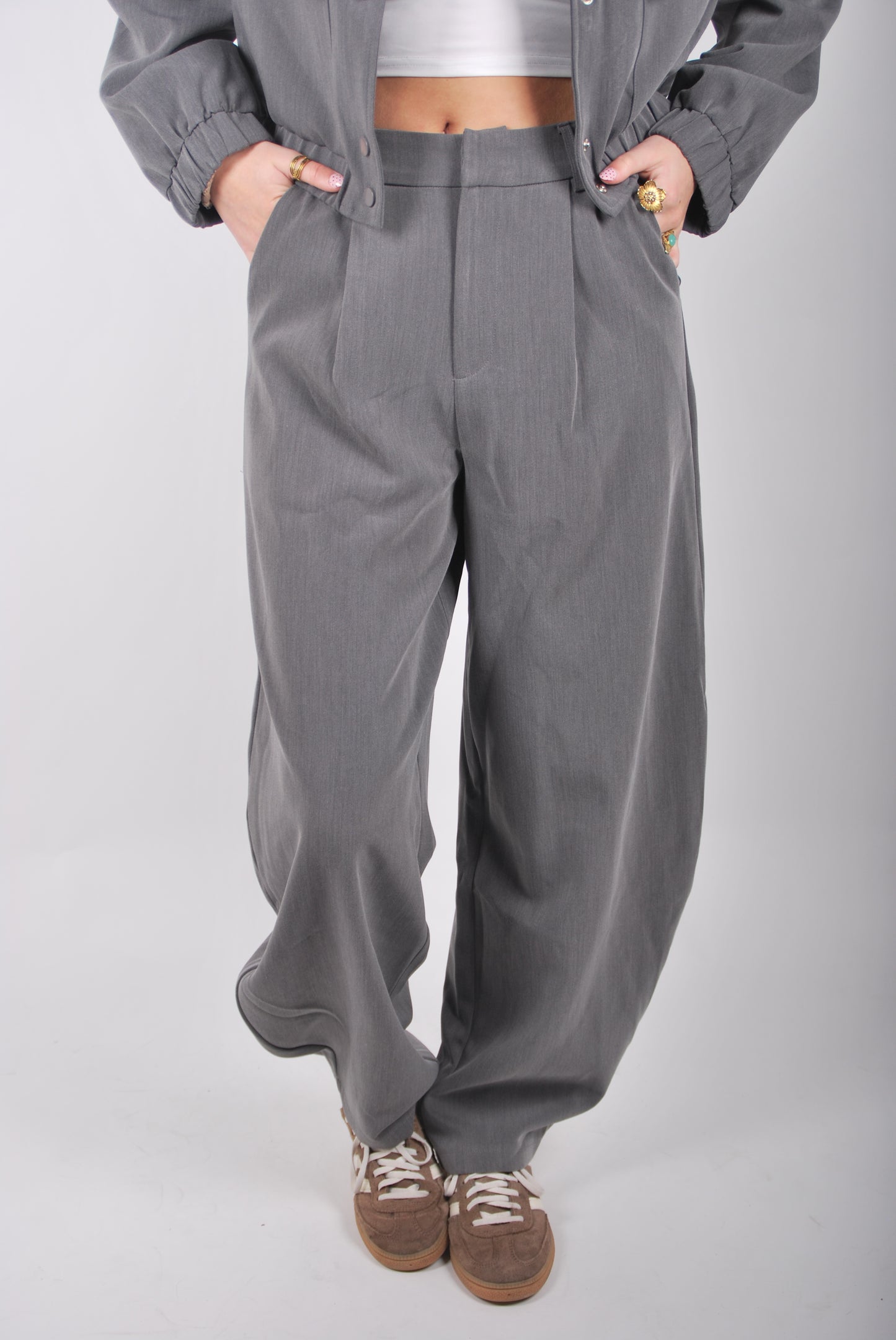 Nina Balloon Pantalon - Grijs