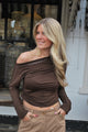 Nina Studs Top - Bruin