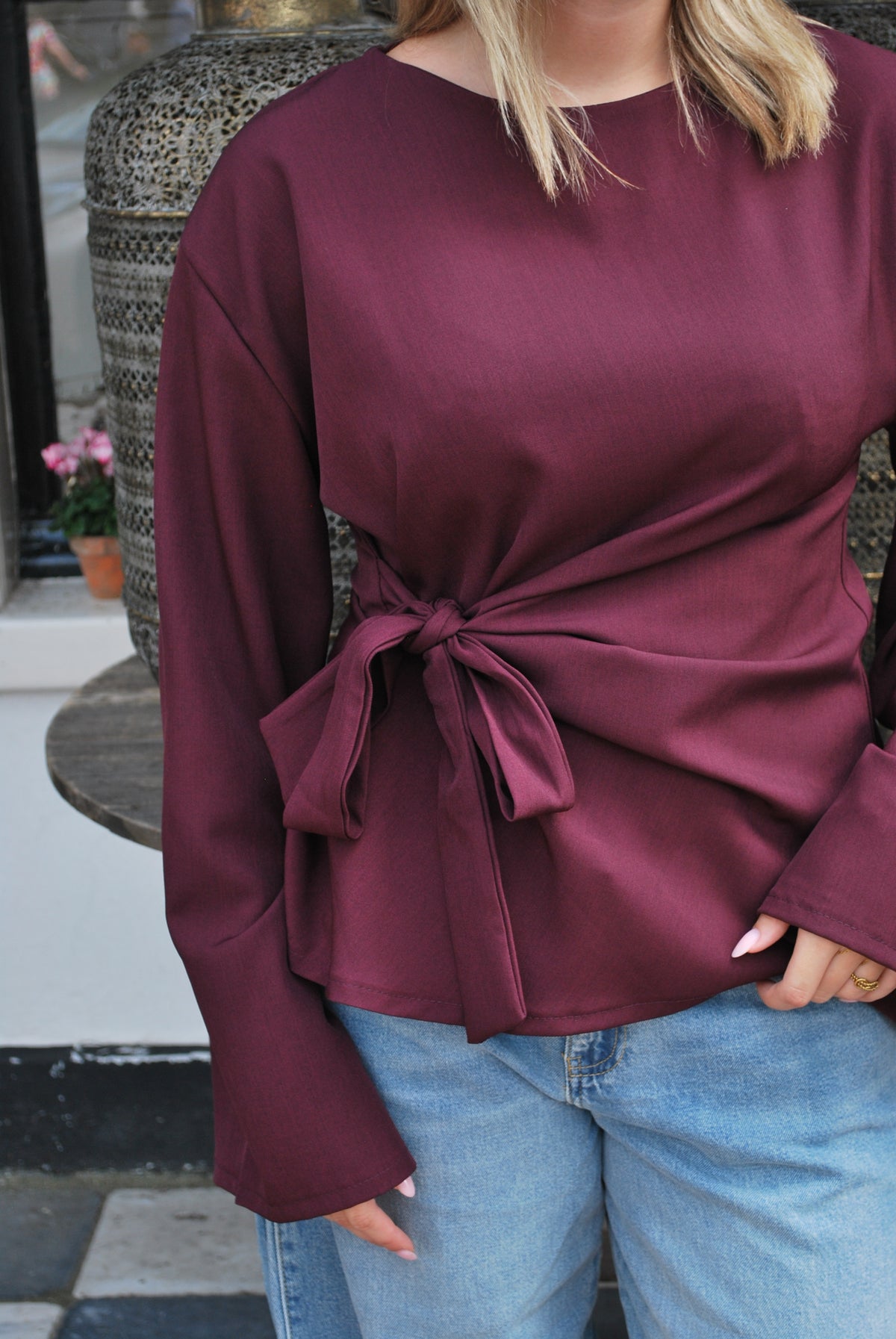 Abby top - Bordeaux