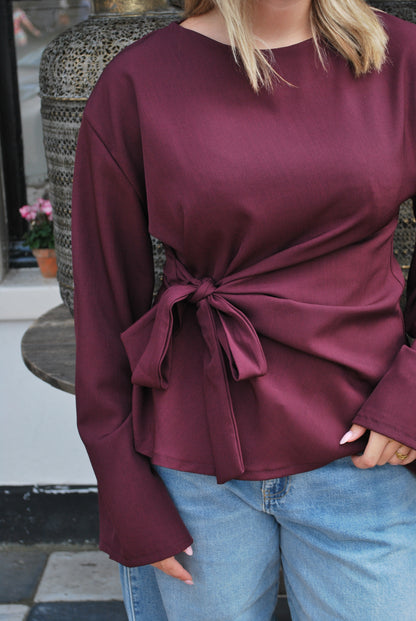 Abby top - Bordeaux