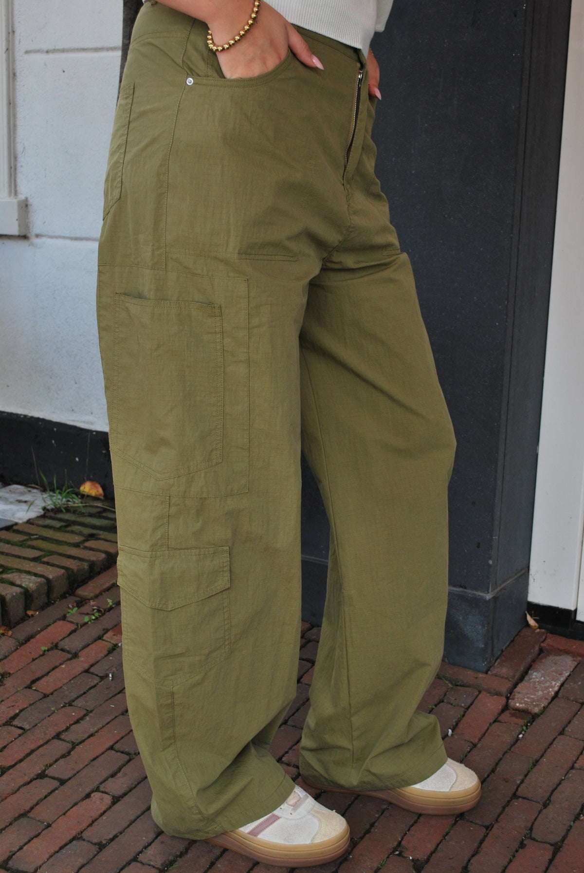 Cady Broek Ambika - Olijf Groen