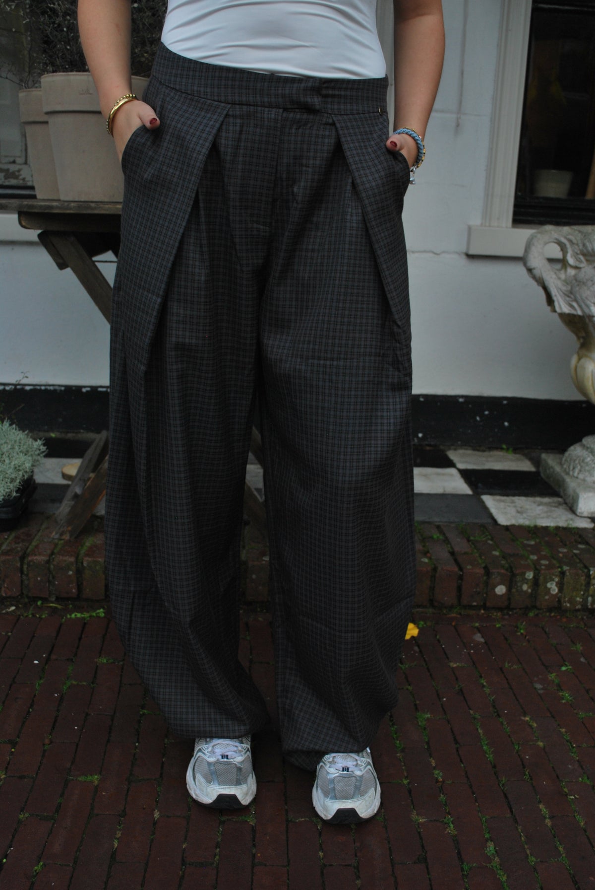 Kickel pantalon Ambika – geruit