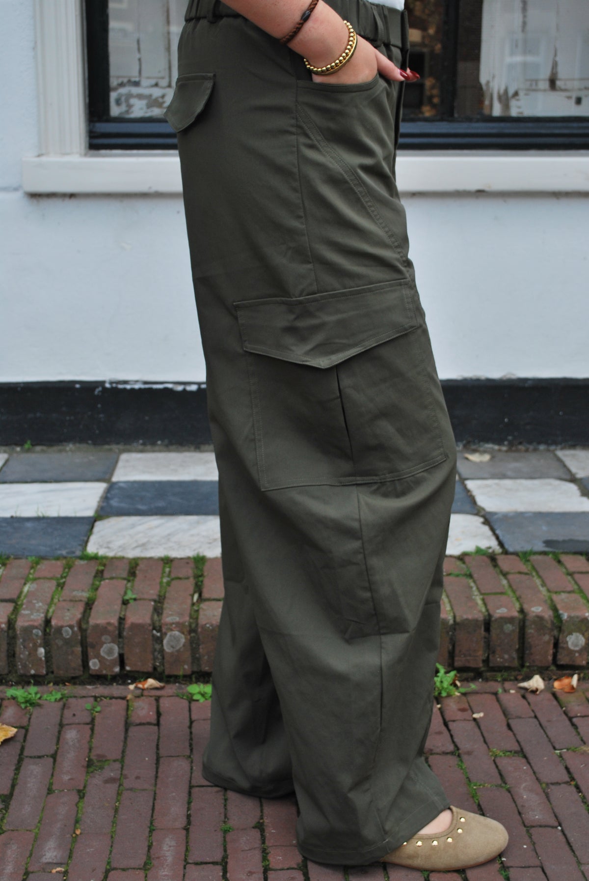 Alyna Ambika Cargo Broek - Groen