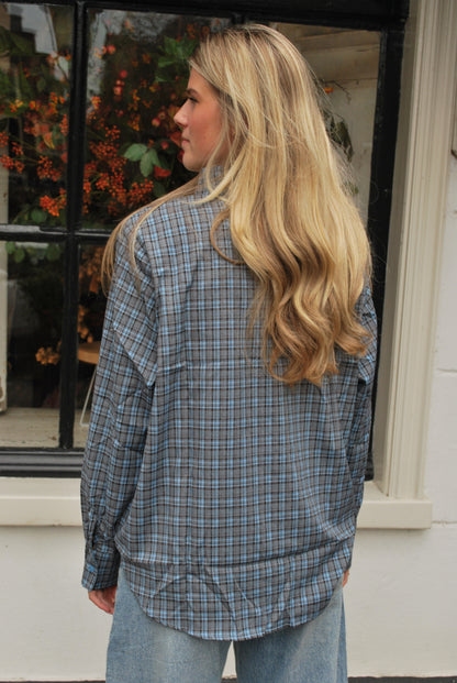 Veerle Geruite Blouse