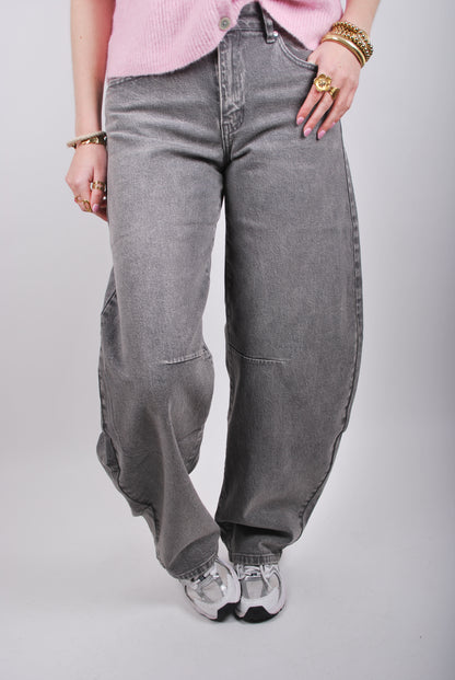 Abby Balloon Jeans - Grijs