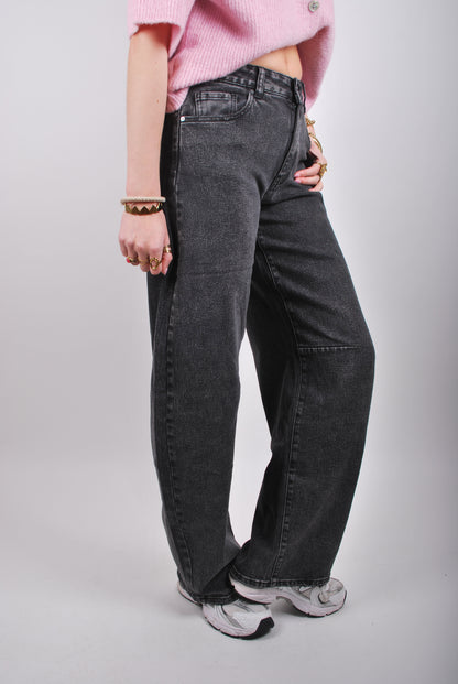 Abby Balloon Jeans - Zwart