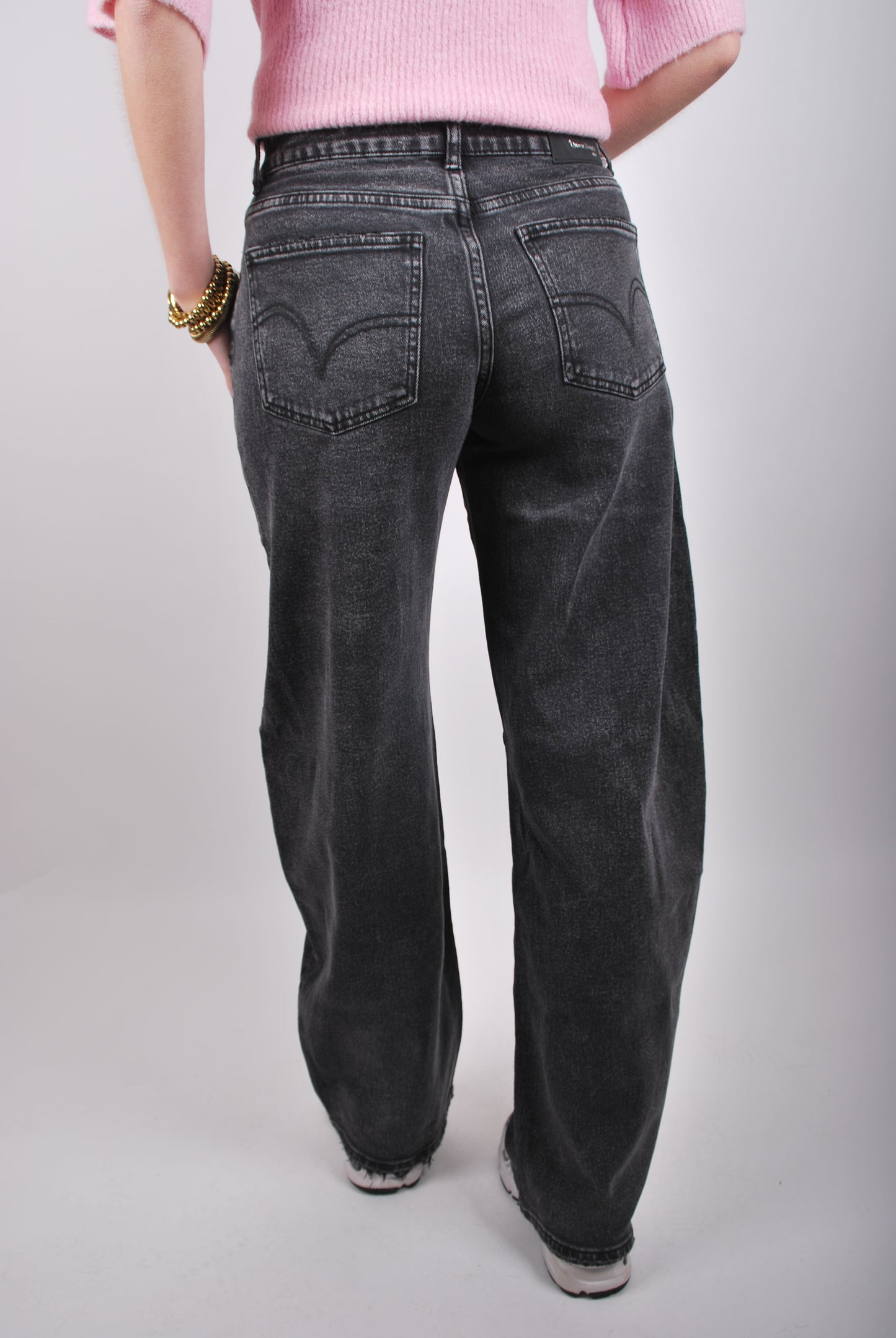 Abby Balloon Jeans - Zwart