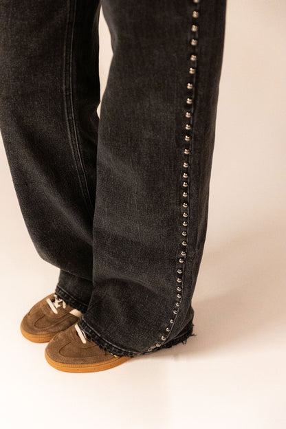 Emma Wide Leg Jeans - Zwart