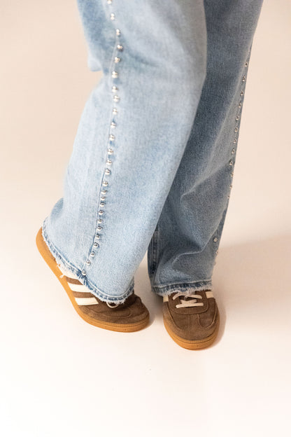 Emma Wide Leg Jeans - Blauw