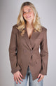 Silvi Blazer - Bruin/Streep